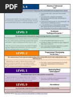 SBG - Level Descriptors