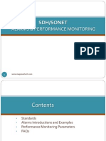 SDH/SONET Alarms and Performance Monitoring Guide