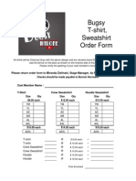 Tshirt Order Form