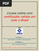 Cursos Online Com Certificados Validos Em Todo o Brasil