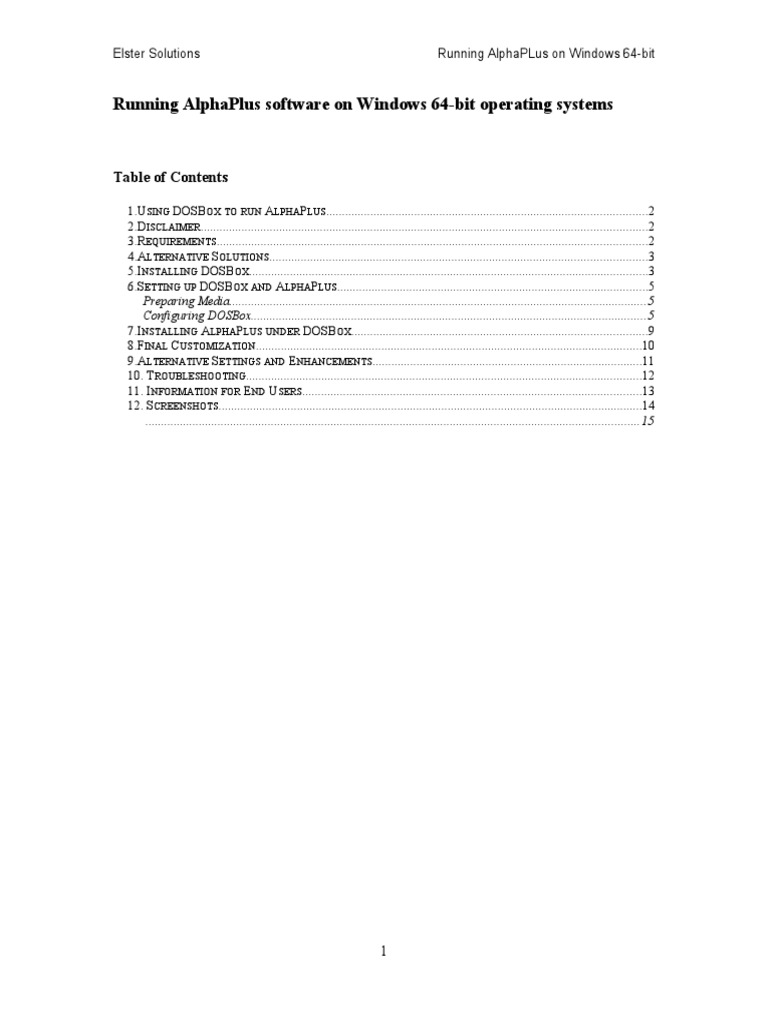Running AlphaPlus on 64-bit Windows | PDF | Command Line Interface | Dos