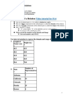 A. Definition of A Relation: Video Tutorial For #1-6