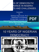 10 Years of Nigerian Democracy