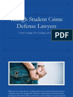 Attorney David Coolidge - Raleigh Student Crime Defense Lawyers