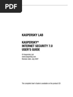 Download Kaspersky  Internet Security 70 Help by anon-390032 SN231622 doc pdf