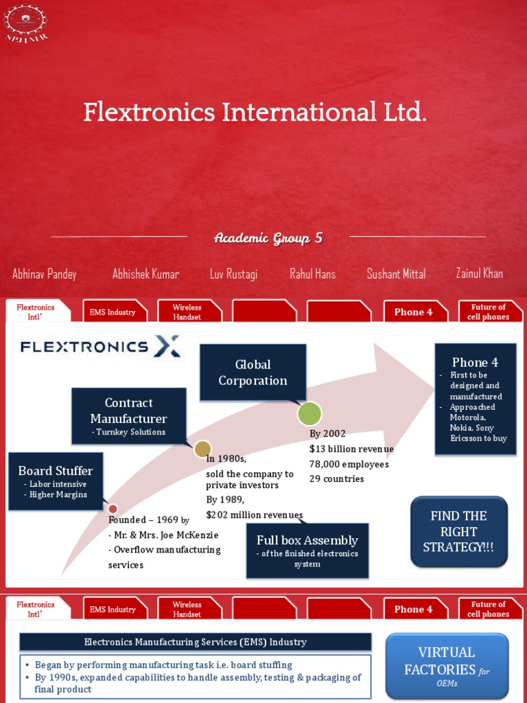 Flextronics: Evolution in EMS Industry | PDF | Outsourcing | Code ...