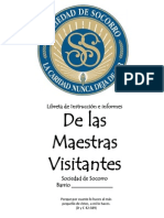 Libreta de Las Maestras Visitantes POR GLADYS de ARANEDA