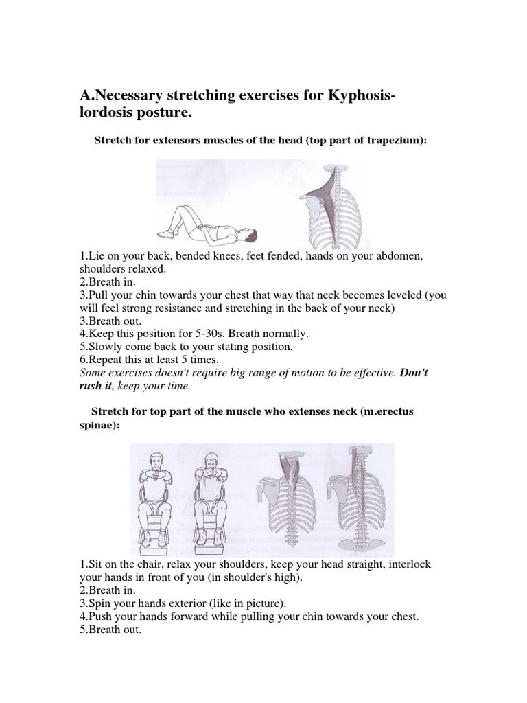Kyphosis Lordosis Exercises