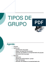 Tipos de Grupos