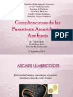 Complicaciones Ascaridiasis, Amibiasis