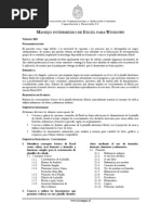 Manejo Intermedio de Excel Para Windows