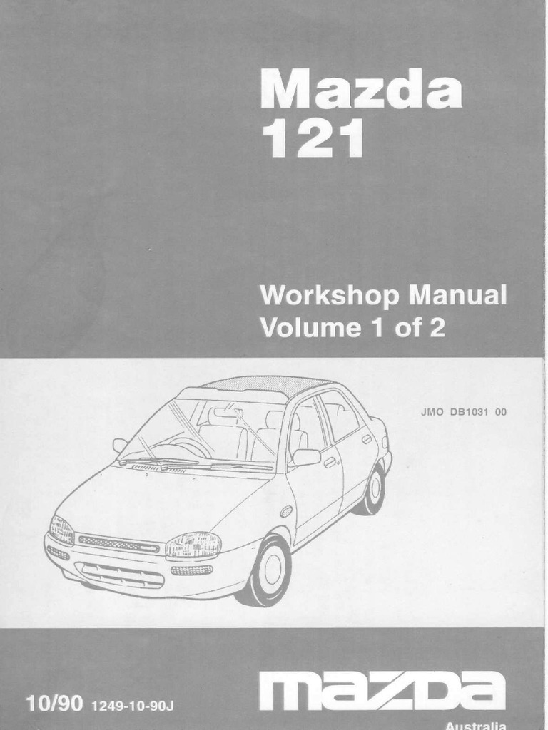 Mazda B3 engine service manual | Cylinder (Engine) | Electrical Connector