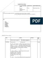 Lesson Plan para Didactica