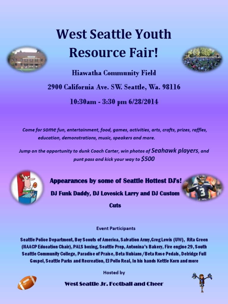 West Seattle Youth Resource Fair | PDF | Travel