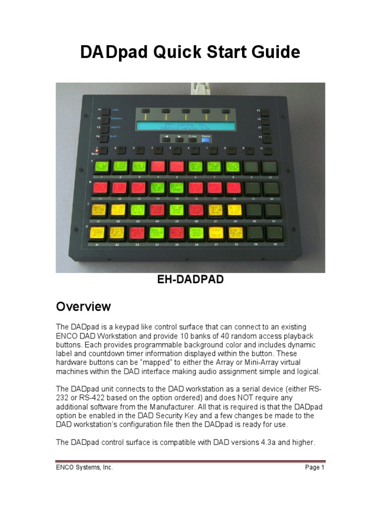 Dad Pad Quick Start | Download Free PDF | Electrical Connector ...