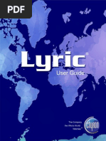 Download Lyric User Guide v5pt0 2A02203PDF RevA by PrometheusUV SN231658028 doc pdf