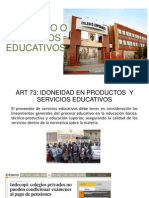 Producto o Servicios Educativos