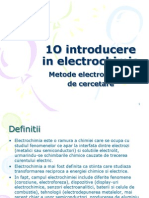 1O Introducere in Electrochimie: Metode Electrochimice de Cercetare