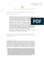 El Daño Ambiental en Ley Del Medio Ambiente