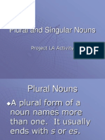 PluralSing Nouns