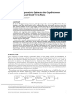 A Novel Approach to Estimate the Gap Between the Middle and Short Term Plans