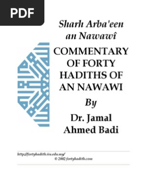 Arbain An Nawawi Forty Hadiths Of An Nawawi Islamic Philosophy Muhammad