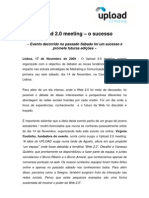Press Release Upload 2.0 Meeting - O Sucesso