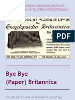 Bye Bye (Paper) Britannica