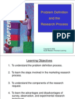 Problem Definition and The Research Process: South-Western /thomson Learning