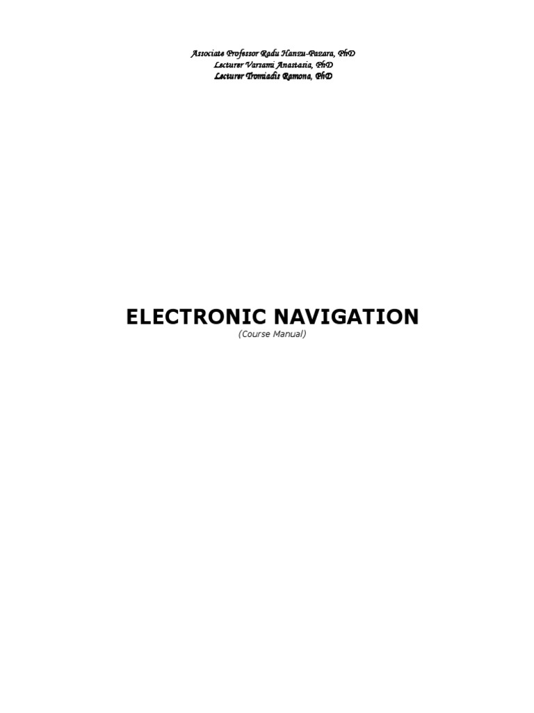 Electronic Navigation PDF Broadcasting Geography