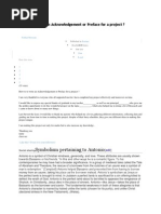 Download How to to Write an Acknowledgement or Preface for a Project by febinst SN231680461 doc pdf