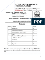 Directions of Marketing Research-Vitbs Project Report by MBA Students Vinitha