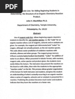 Reagent Code Lists Organic Chemistry Reaction 