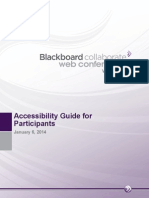 Blackboard Collaborate Web Conferencing Accessibility Guide For Participants