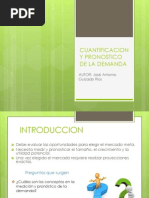 Cuantificacion y Pronostico de La Demanda