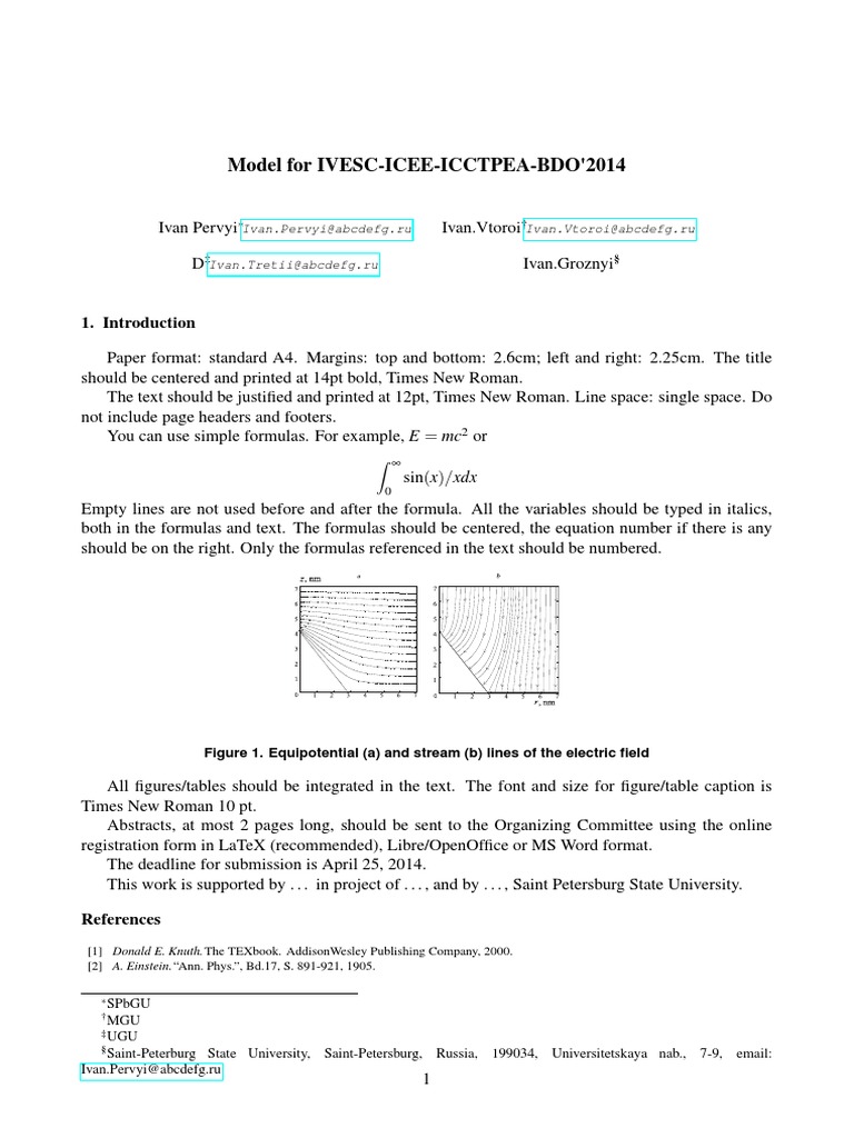 IVESC Conference Submission Guidelines | PDF
