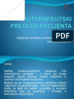 Fizioterapeutski Pregled Pacijenta