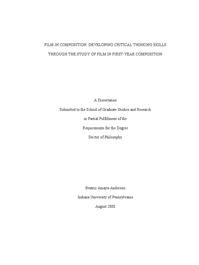 Film dissertation pdf image