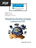 Reflexão prospetiva sobre os efeitos económicos