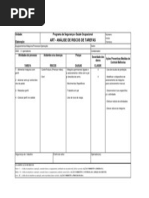 Análise de Riscos e Tarefas