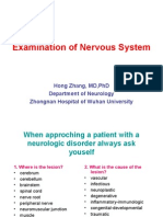 Examination of Nervous System: Hong Zhang, MD, PHD Department of Neurology Zhongnan Hospital of Wuhan University