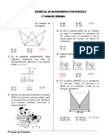 Concurso de Raz. Matematico 4º Grado