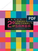Anais Do 2º Congresso Nacional Do Samba V1