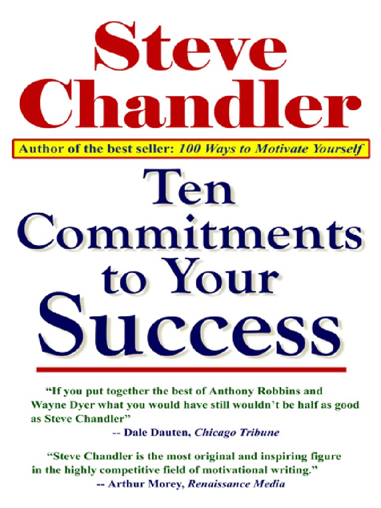 10 Commitments To Your Success Pdf Twelve Step Program Thought