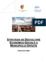 Strategia de Dezvoltare Economico-sociala a Municipiului Orastie 2008 - 2013