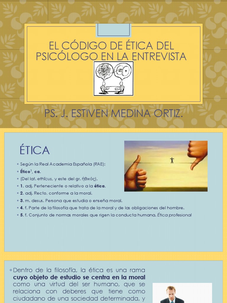 Código De ética Profissional Do Psicólogo 2011