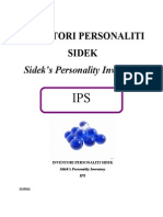Inventori Personaliti Sidek - IPS