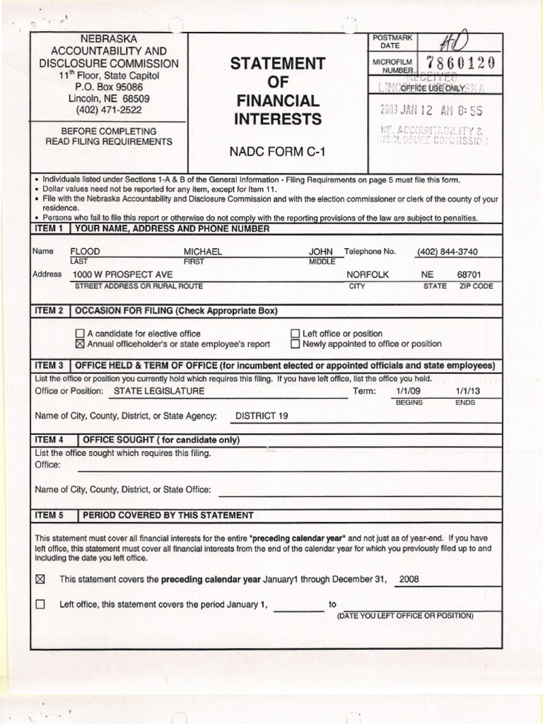 Nebraska Financial Disclosure | PDF | Limited Liability Company ...