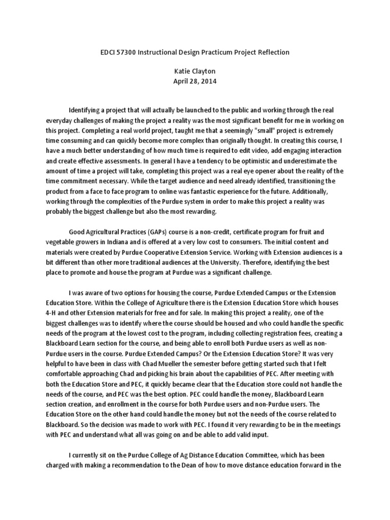 Essay about practicum experience image