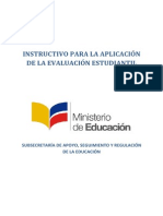 Instructivo para Evaluacion Estudiantil 2013